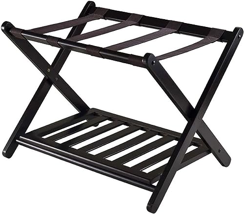 Porte-bagages assemblé avec étagère pour support de valise - 2