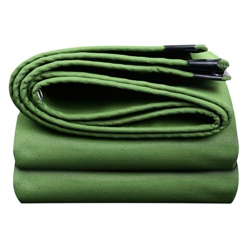 Lona impermeable de 600 g/m² multiusos verde de 1,2 x 2,4 m para construcción 2