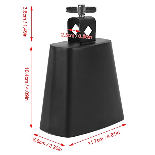 Instrumento de sinos de vaca, sino de vaca de metal brilhante com borda brilhante para casa para cas