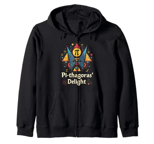 Funny Pi Day Matemáticas Juego de palabras Pi-thagoras Sudadera con Capucha