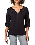 edc top spitze T-Shirt ESPRIT Damen 041EE1K321 T-Shirt, 001/BLACK, L