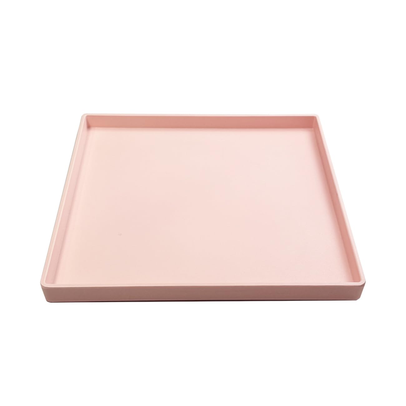 Plateau de service carré rose 28cm de maison et café pour apéritifs