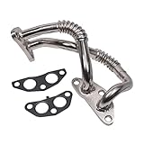 DICMIC Engine Oil Cooler Hose Line Lower Pipe Assembly with Gasket Compatible with 2007-2016 Lexus RX350 RX450h Toyota Highlander Sienna Venza Replace# ‎625-022, 1576731010