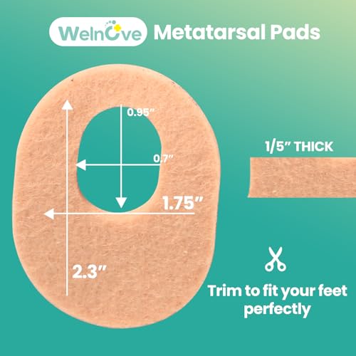 Image of Welnove 42pcs Callus Pad with Water-Resistant Self-Stick Adhesive, Protects Foot, Heel and Toes from Rubbing and Friction,Oval Shape Design,Reduce Pressure and Friction from Shoes Rubbing-Skin Color