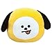 Produits officiels BT21 signés Aurora World, coussin peluche CHIMMY, 61341, jaune