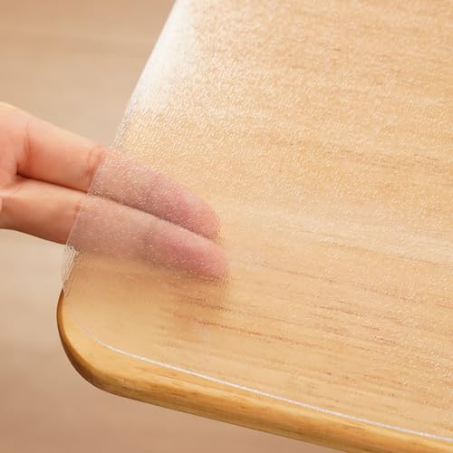 Verohome �e�[�u���}�b�g ���� �G���{�X���H 45x90cm ����1mm �e�[�u���N���X PVC�� �����` �C�A�Ȃ� �f�X�N�}�b�g ��` �h�� ����h�~ �̓J�X�^�}�C�Y�\�ł� (�G���{�X 1mm, 45*90cm)