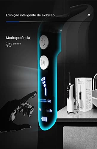NUTOT Irrigador dental,330ML tanque de água,fio dental portátil profissional IPX7 resistente à água,