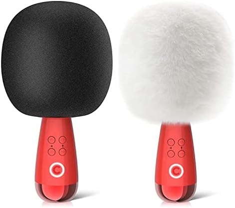 CALF Karaoke Microphone Wireless Bluetooth Changba Couple Gift Microphones Portable Mini Kids Toy Handheld Mic Speaker Singing Machine Home Party Indoor Outdoor CP Birthday for All Smartphones PC G2