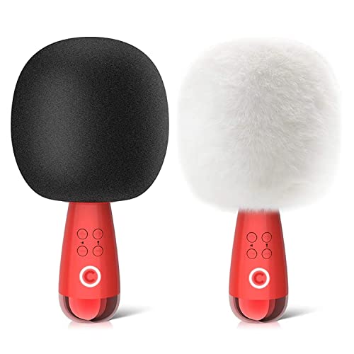 Calf Karaoke Microphone Wireless Bluetooth Changba Couple Gift Microphones Portable Mini Kids Toy Handheld Mic Speaker Singing Machine Home Party Indoor Outdoor Cp Birthday For All Smartphones Pc G2 #TOP3