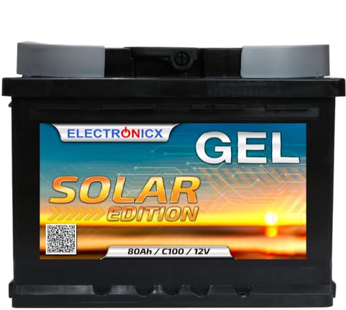 Batería Solar 12v 80Ah GEL Batería Electronicx Solar Edition 12v ...