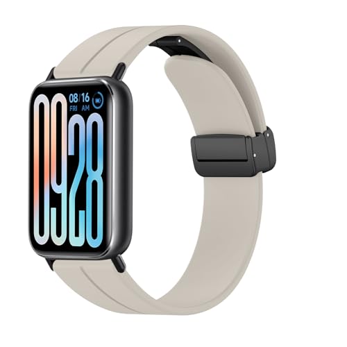 [SinRenn] �o���h Xiaomi Smart Band 9 Pro/8Pro/10 Pro �Ή� �_�炩�� �V���R���� �e�� ���C�t�� �}�O�l�b�g�o�b�N�� �x���g �T�C�Y���߉\ ���C�J�� �y�� �����x���g �X�g���b�v �j���ʗp �R���p�`�u�� Xi