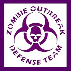 Stencilair Zombie-Schablone T25MYA002 Kunststoff 14x14 cm