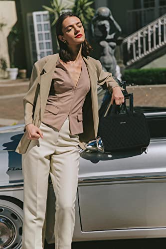 Everfun Hanging Travel Toiletry Bag For Women Large Makeup Cosmetic Organizer Bag With 4 Compartments Water-Resistant Full Open Carry-On Dopp Kit For Full Size Travel Accessories #TOP6