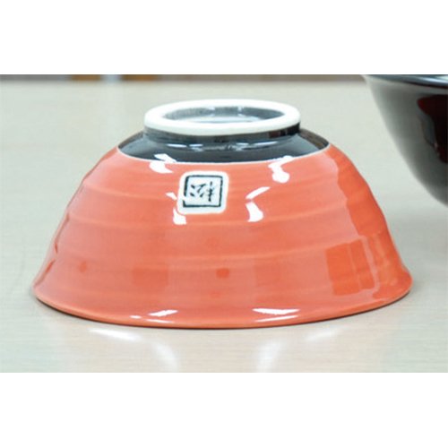 Amazon.com: せともの本舗 Rice Bowl, Miyabi Rice Bowl (Red), R 4.5