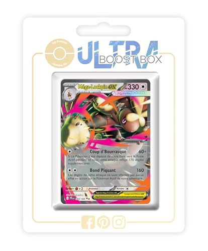 Méga-Lockpin ex 084/094 - Ultraboost X Méga-Évolution 2 Flammes Fantasmagoriques - Coffret de 10 Cartes Pokémon Françaises
