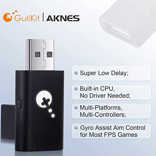 Aknes Gulikit Goku Usb Wireless Controller Adapter, Dongle For Xbox Series X|S And Xbox One Controller(Bluetooth Ver.), Switch Pro / Ps4&Ps5 Controller thumb #1