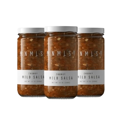 MNMLST Chunky Mild Salsa, Gluten Free Sauce from Natural and Clean Ingredients, Salsa Mild Dip for...