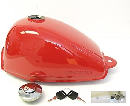 Replacement Aftermarket Red Metal Monkey Fuel Gas Tank for Z50 Z50R with Cap, Keys, and Petcock
