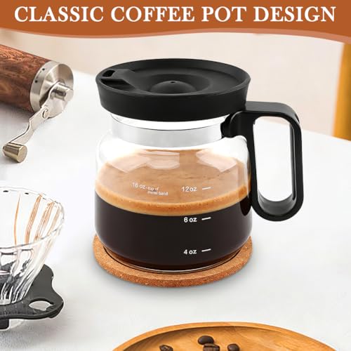 Taza de vidrio borosilicato 16oz con tapa antifugas y accesorios miniatura 3