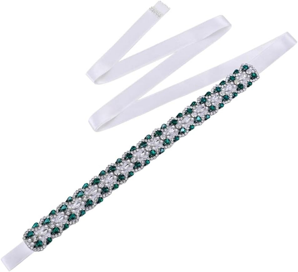 YFQHDD Bridal Dress Belts Women Wedding Accessories Bridesmaid Gown Decoration Ribbon (Color : H, Size : One size)