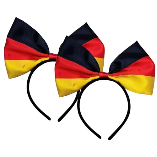 2 Pièces Bandeaux Allemands Drapeau Bandeaux Arc Bandeaux Ventilateur Accessoires Robe De Soirée Accessoires Décorations De Fête