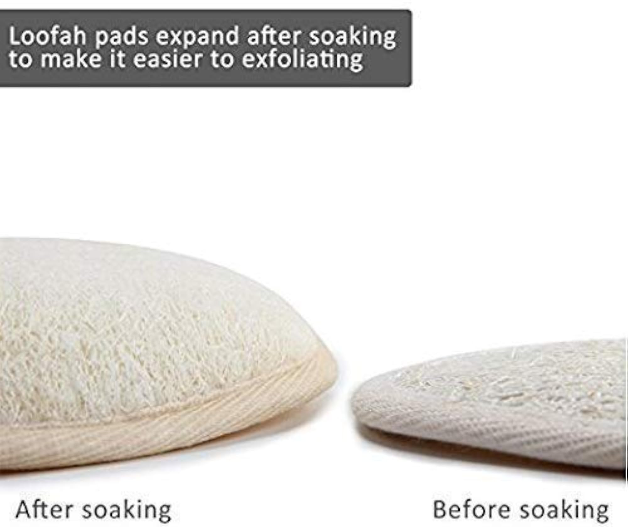 Natural Oval Shaped Loofah, Body Scrubber
