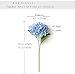 Famibay Flores Artificiales Hortensias Ramos de Flores Azules Seda Hortensias Planta para...