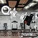 Vatemechie Set of 2 Heavy-Duty Stainless Steel Power Rack Attachments with Quick-Connect Buckles, Fits 2