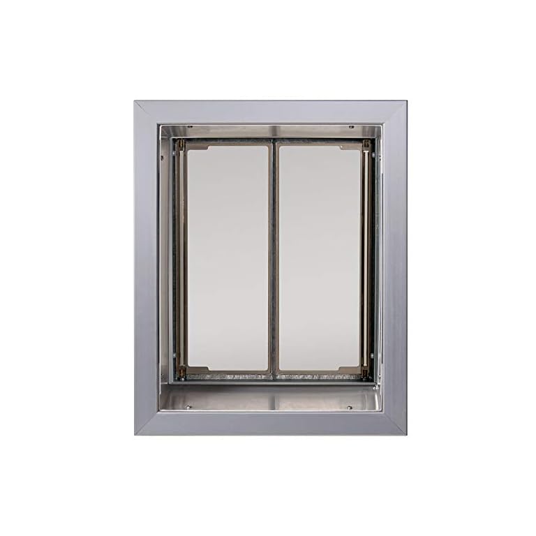 PlexiDor Performance Pet Doors for Dogs and Cats Wall Mount Dog Door with Lock and Key