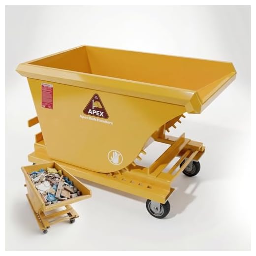 1/2 Yard Self-Dumping Hopper with Casters