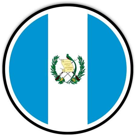 Bandera de Guatemala – Adhesivo de vinilo de 3 pulgadas – para coche, laptop, casco de teléfono, casco – calcomanía impermeable
