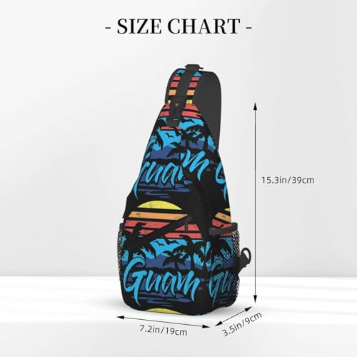 Bolso bandolera cruzado para gimnasio y senderismo miniatura 2