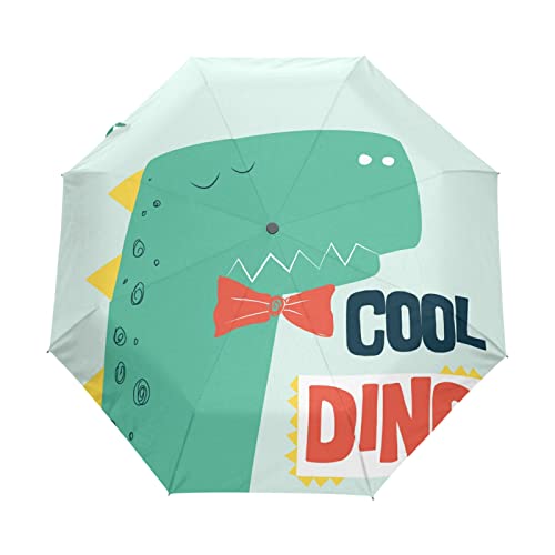 Parapluie pliant bébé dinosaure vert mignon accessoire magique pour l'école