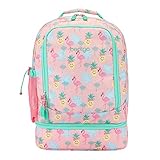 Bentgo® Kids Prints 2-in-1 Backpack & Insulated Lunch Bag - Durable, Lightweight, Colorful Prints for Girls & Boys, Water-Resistant Fabric, Padded Straps & Back, Large Compartments (Tropical)