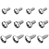 Prime Ave Stainless Steel License Plate Screws for Lexus, Scion & Toyota (Standard Length)