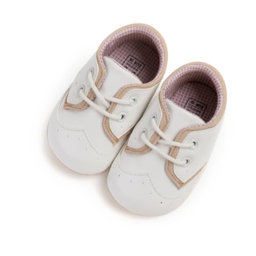 Image of Baby Boys Girls Sneakers Toddler Non-Slip Soft Rubber Sole First Walking Shoes Infant Newborn Crib Dress Shoes