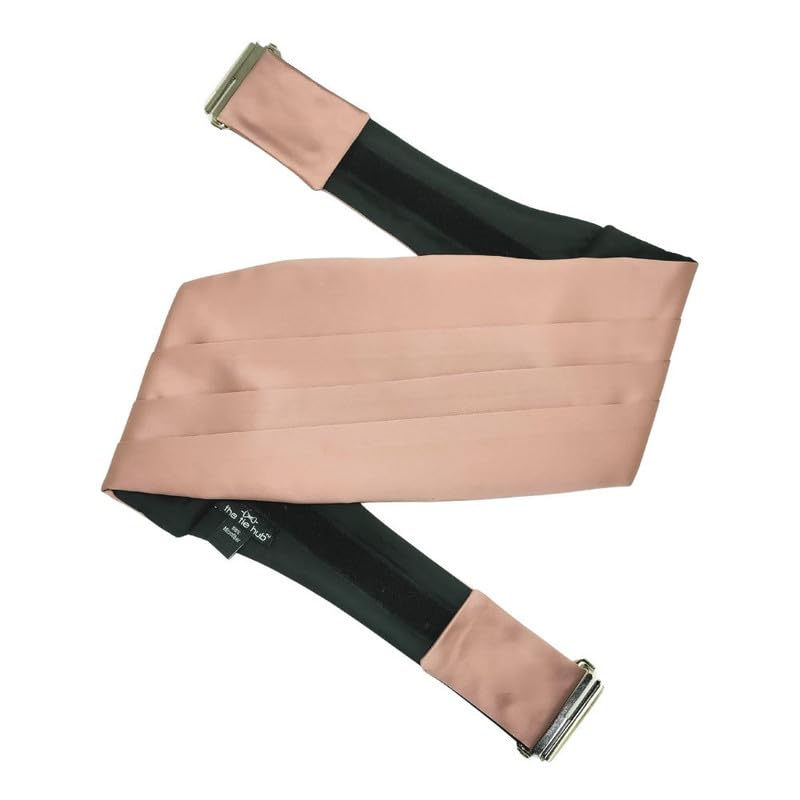 the tie hub Classic Multi-Color Satin Cummerbund For Men-picture-39