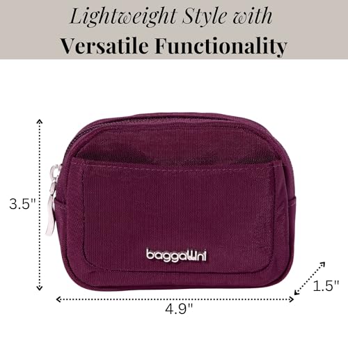 Image of Baggallini Women's Pocket Cosmetic - Lightweight Bag - Travel Essentials Makeup Organizer Mini