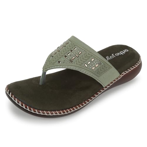Image of ORTHO JOY doctor Footwear for women|| Fancy Footwear For Women || Orthopedic Women's Fancy Slipper /Sandal For Women