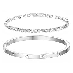 3mm&4mm Silver Tennis Bangle