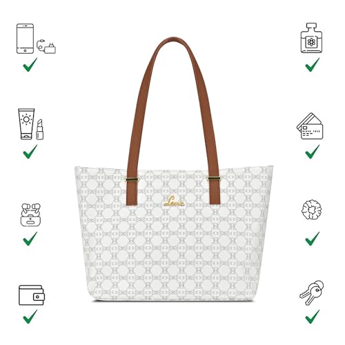 Image of Lavie Women's Mabel Solid Tote Handbag for Women | Tote Bag For Work | Ladies purse | Stylish Shoulder Bag | Gift For Ladies