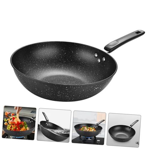 Wok pequeño antiadherente Luxshiny para cocina miniatura 5
