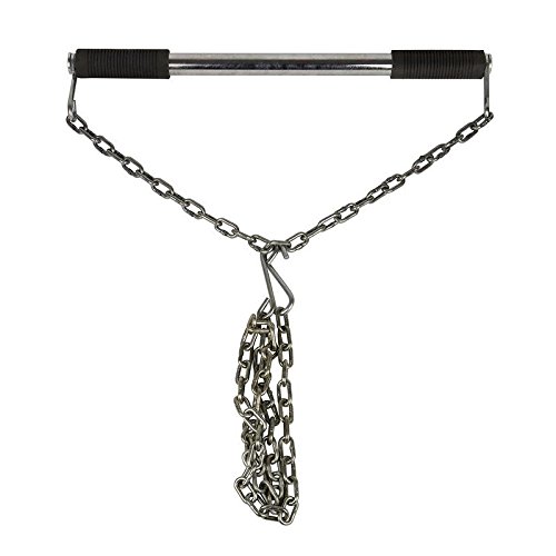 SportsFitt Steel Chrome Hanging Pull Up Bar with Iron Chain (B07K7VJXR4) Amazon Price History, Amazon Price Tracker