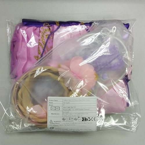 Lito Angels Costume da Principessa Rapunzel con