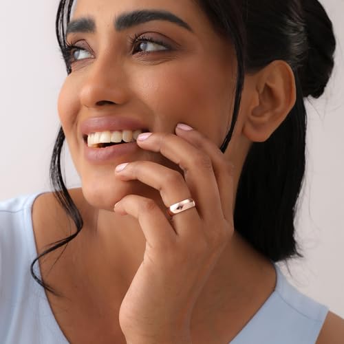 Image of TRUESILVER ACPL 925 Sterling Silver Band & Interlocking Rings for Women | Round Shape Eternity, Triple Band, Modern Design | Minimalist Jewelry Gift