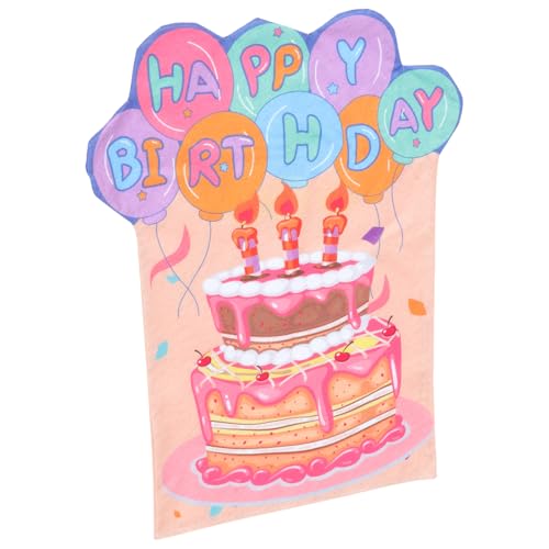 MALUGOGO Funda de asiento para silla de cumpleaños, de tela, decorativa, para cumpleaños, fácil de usar, práctica, delicada, diseño único y hogar