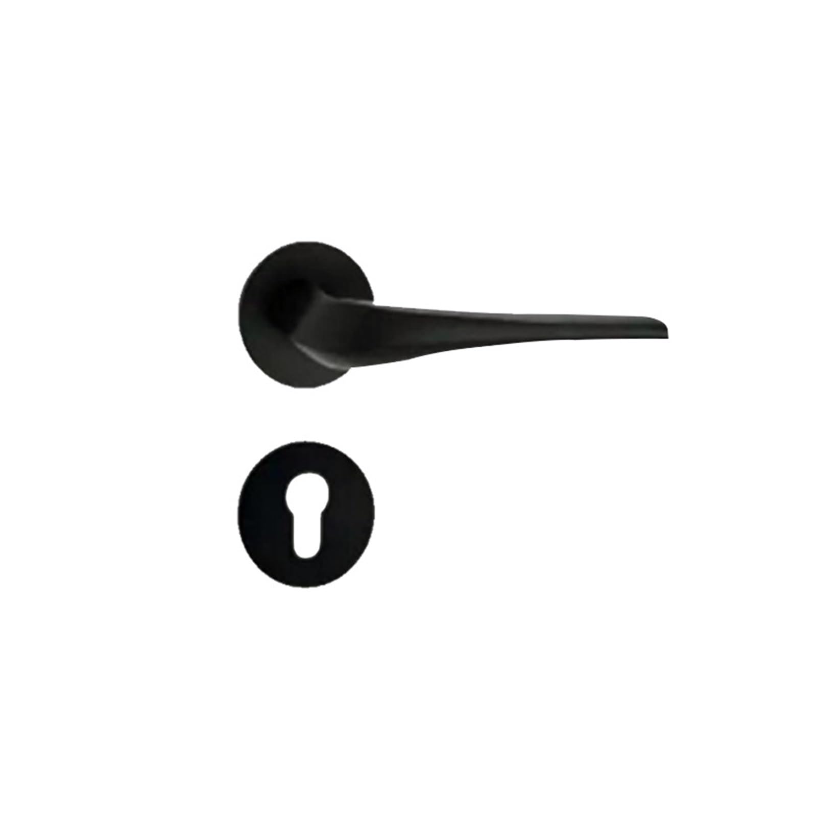 Aepqbgqj One Color Nordic Style Space Aluminum Lever Door Lock For Bedroom Silent