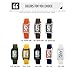 Gosasa Fashion Women’s Men's Digital Watch Unisex Big Numbers Dial Rectangular Face Waterproof Silicone Strap LED Watches (Transparent Brown)