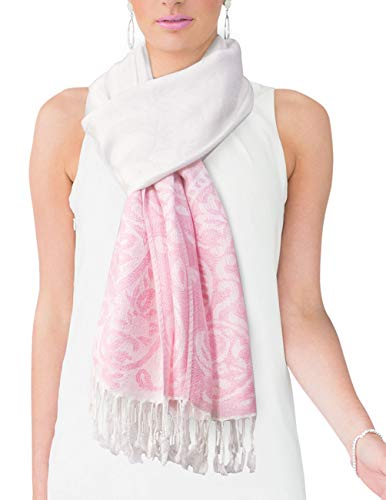 Dahlia Women's Rayon Scarf Shawl - Reversible Design3