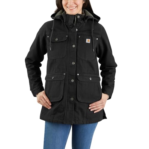 Carhartt Damen Jacke Relaxed Fit - Isolierte Baumwoll-Duck-Jacke mit...
